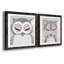 Hibou - ensemble de 2 peintures-271124417-271124421