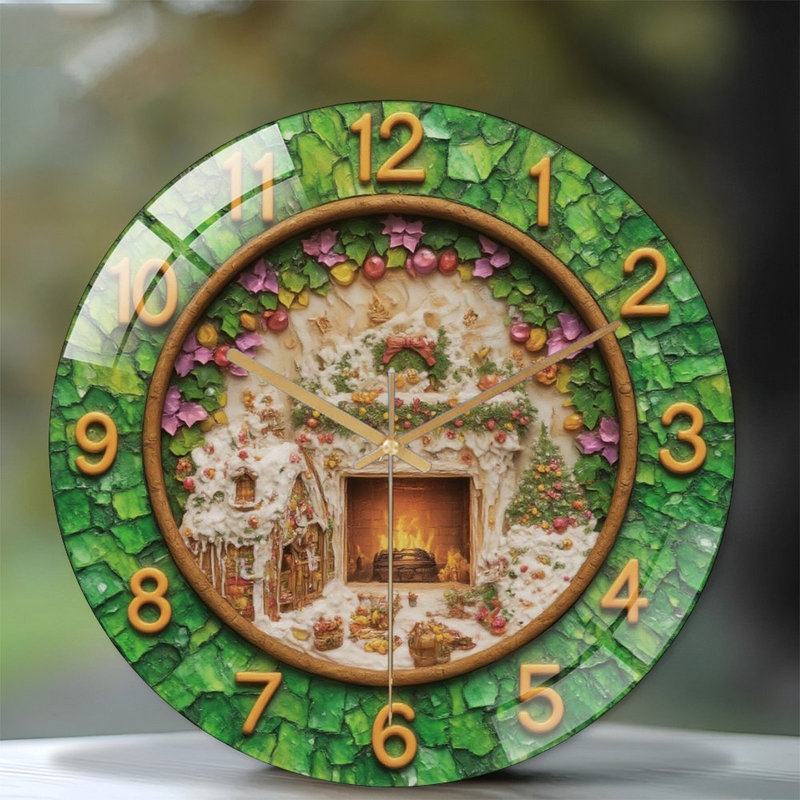 Horloge murale de Noël 12 po