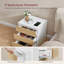 40cm W Manufactured Wood Bedside Table-744106919
