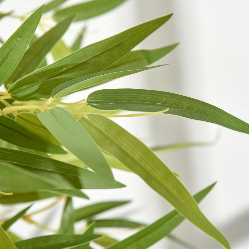 47.2'' Faux Bamboo Tree in Cement Pot
