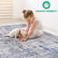  Tapis de couloir argent / bleu / abstrait-1566602048