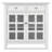 Acadian 36"W Solid Wood Transitional Entryway Storage Cabinet with Drawers, Glass Doors and Adjustable Shelves-2135621846