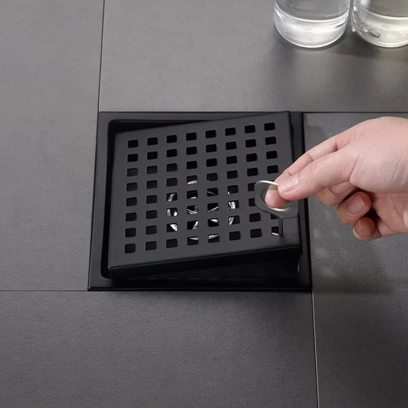 6'' W Tile-In, Matte Black