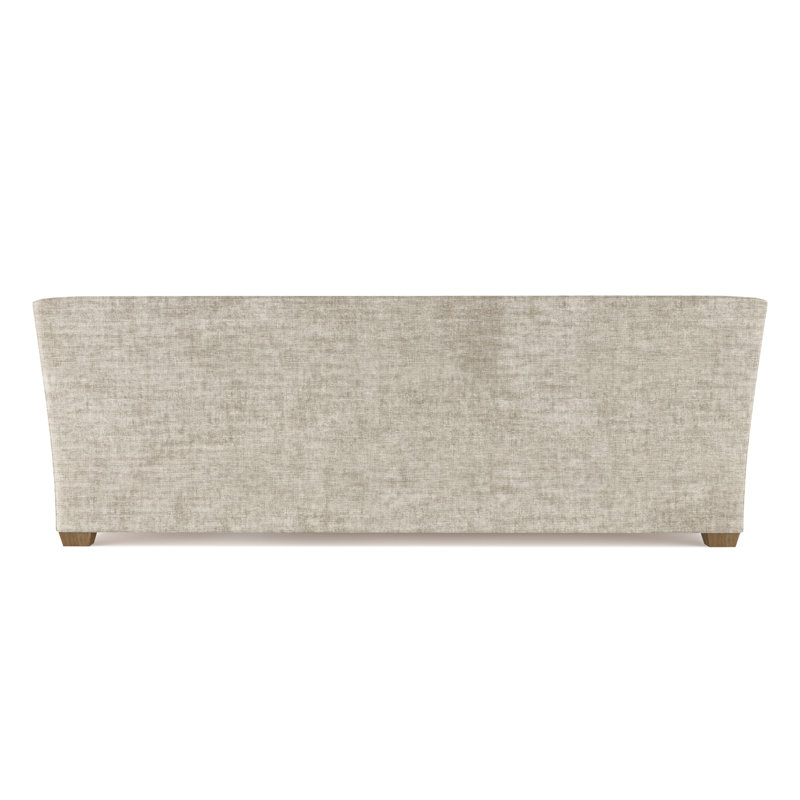 Rivington Flare Square Track-Arm Sofa, Box Weave Linen Graphite, 31" H x 96" W x 37" D, Weathered