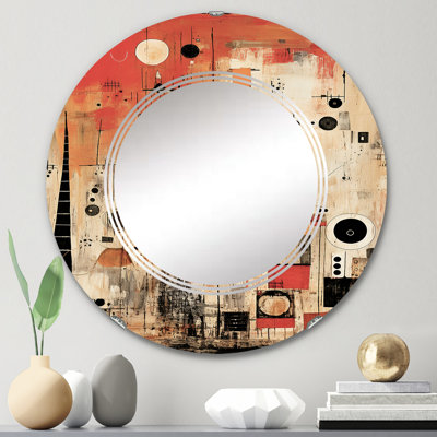 Ténériffe - Miroir mural rond moderne