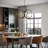 Aissa 8-Light Oversized Dimmable Geometric Candle-Style Chandelier