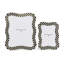 Wavy Check Silver Plated Frame