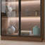 Vitrine Piraveen avec portes en verre et lumières DEL-1344238433