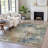 Machine Washable Indoor/Outdoor Xhevrie Blue Rug-111946725