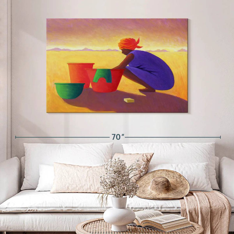Washer Woman, 32" H x 48" W
