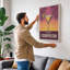 Cosmopolitan Hour Art Deco 1 Piece Wrapped Canvas Wall Art-1063672147-1063672148