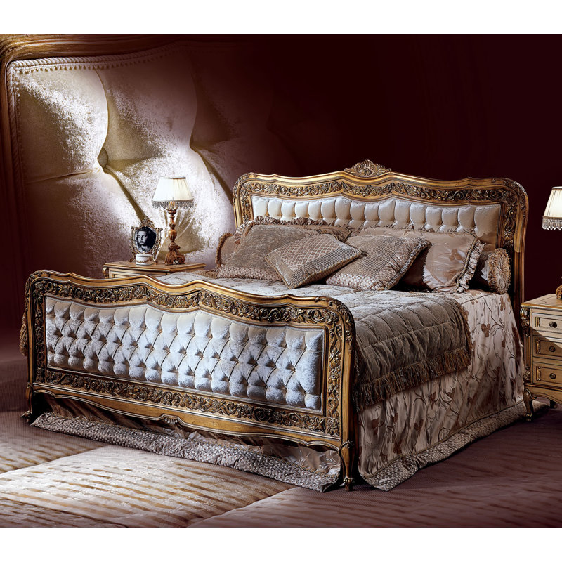 Tufted King Upholstered Standard Bed