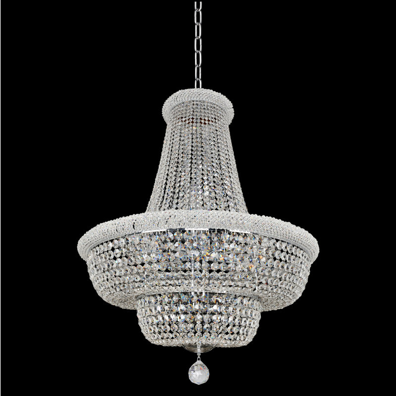 Lustre Napoli en chrome / transparent Allegri, 45", 21