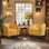 Fauteuil demi-tonneau en velours 70,612 cm de largeur Robeon