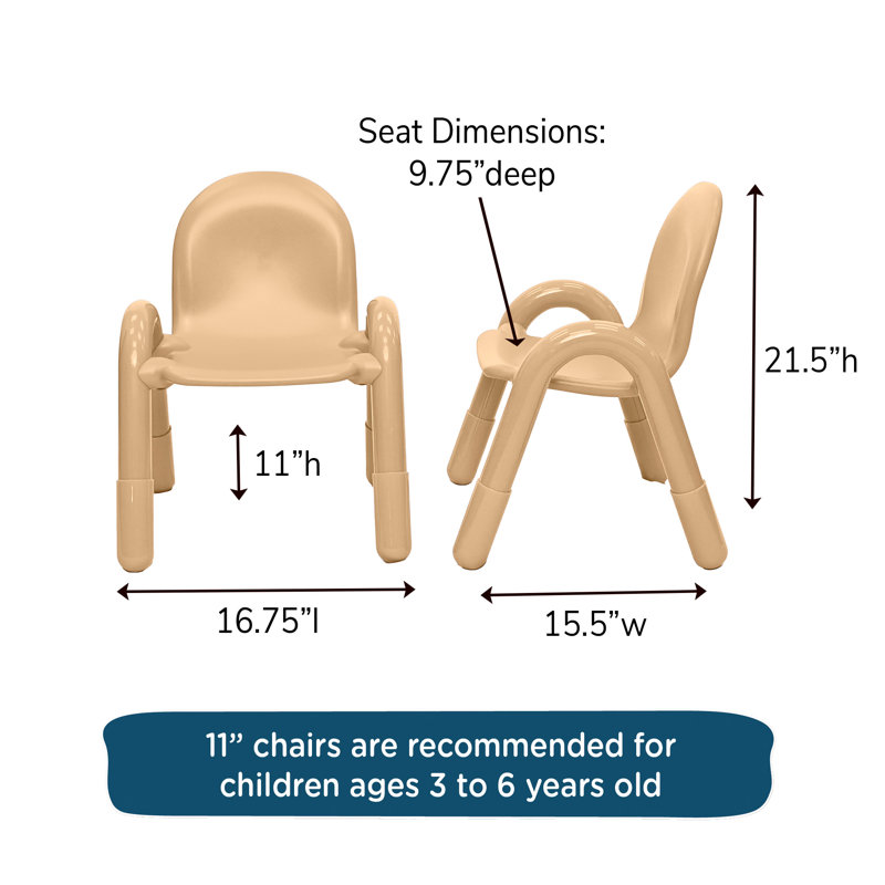 Chaise pour enfant BaseLine, Tanné, 9", 4