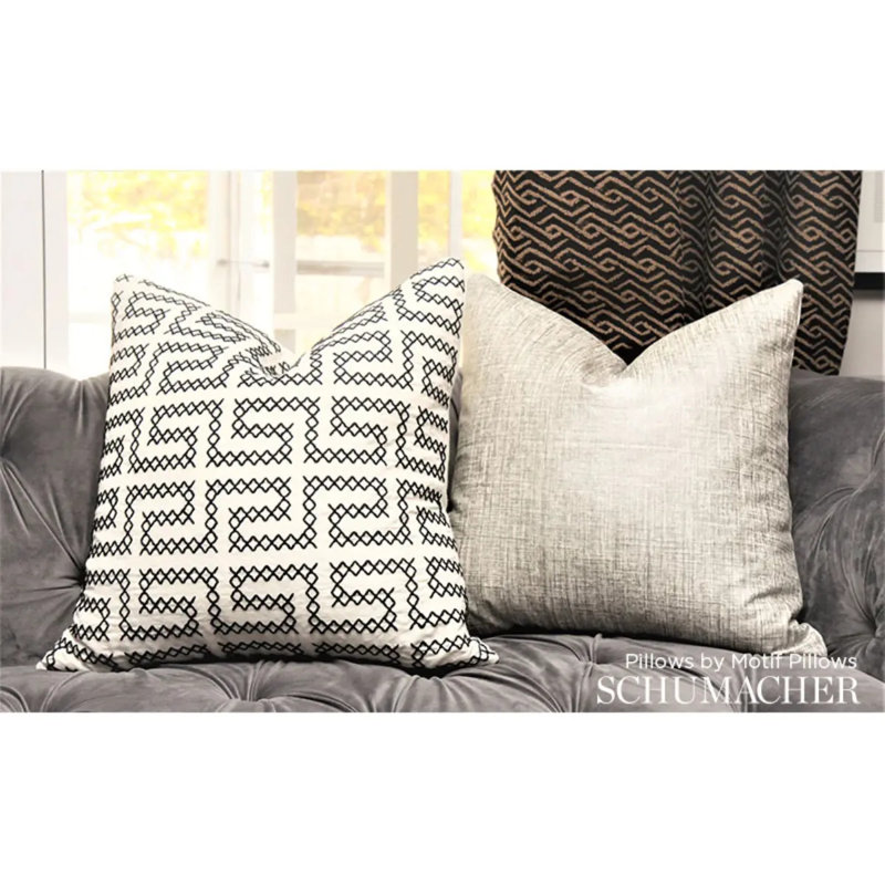 Tissu de broderie A Maze, Noir / Ivoire