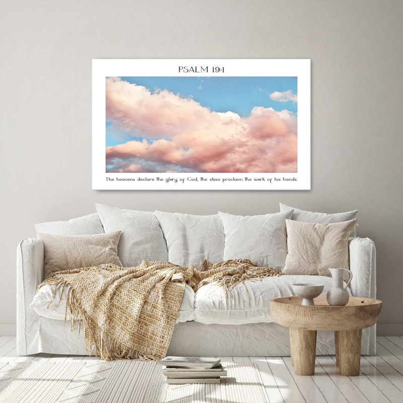 "Psaume 19: 1" par Natalie Carpentieri, reproduction sur toile, H 18 po x l 30 po x P 1 po