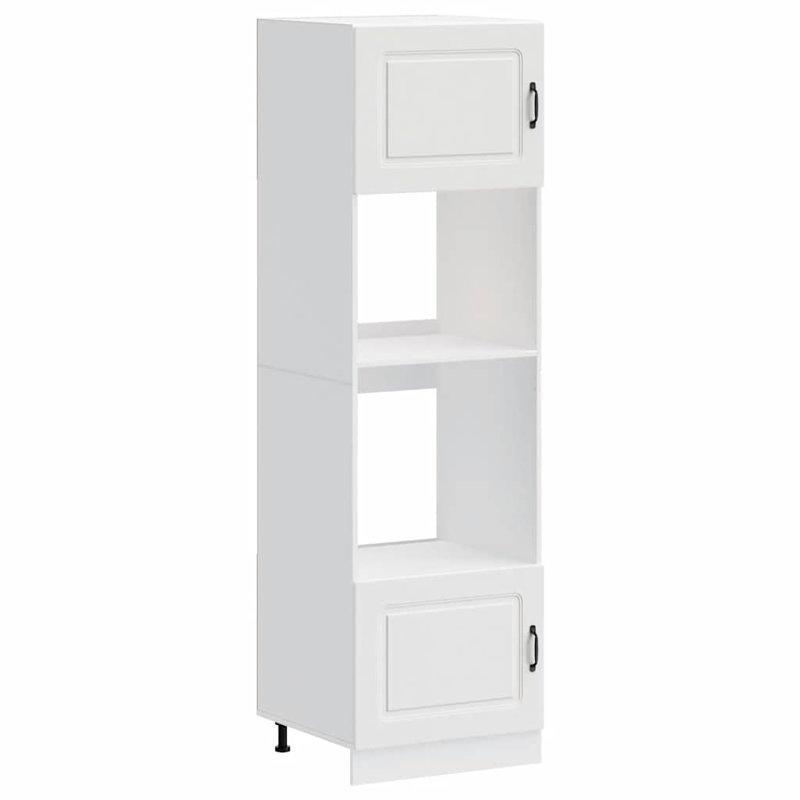 Oven Cabinets 2 Pcs Lucca Engineered Wood, White