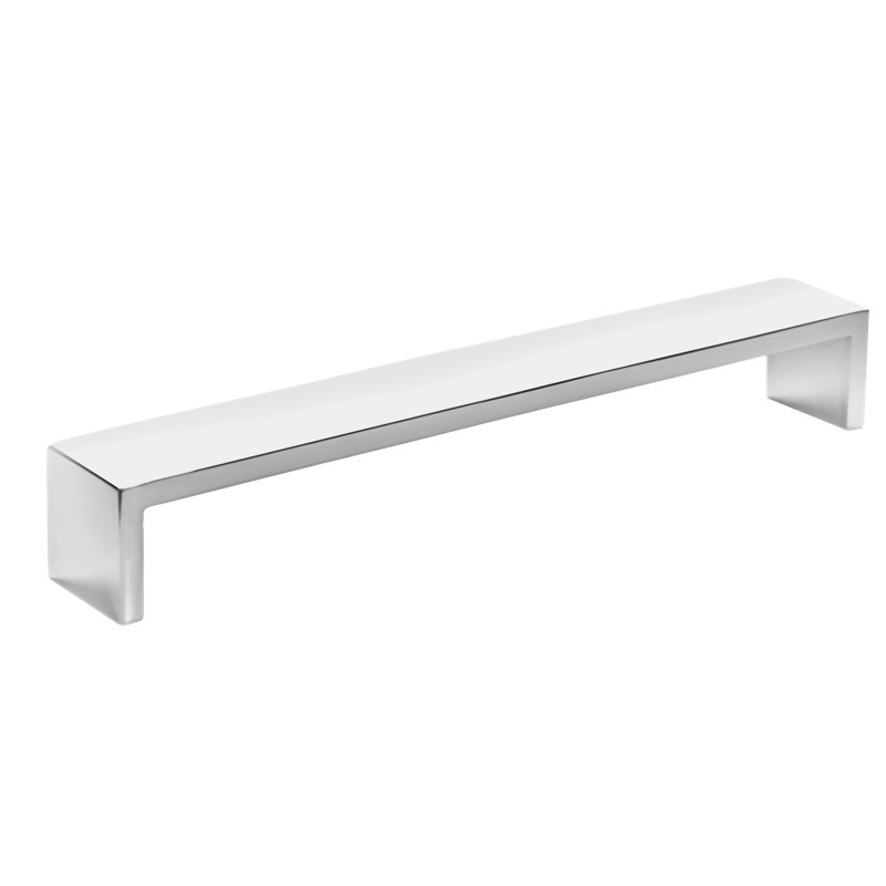 Cabinet 11 9/16" Center to Center Bar Pull, Polished Stainless Steel, 7.64