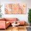 Soleil et lune, ensemble de 3 toiles abstraites sur toile-1475262896