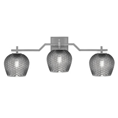 Headland Bath Bar Shown With 6" Smoke Textured Glass