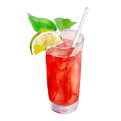 Red Juice by Viktor Kashin - Wrapped Canvas Painting