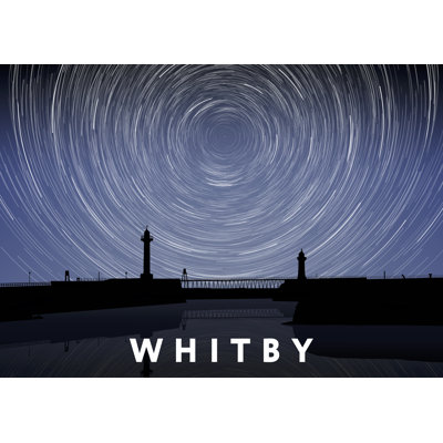 Whitby Night Timelapse 1 Piece Wall Art