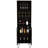 Wine Bottle & Glass Rack Black