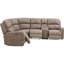 Canapé modulaire inclinable en cuir véritable de 101 po Hideyoshi