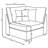 Europa Upholstered L-Shaped Sectional