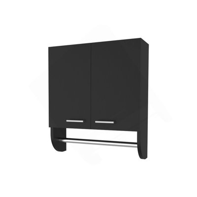 Topalian Medicine Cabinet With Towel Holder Wengue