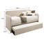 Lit de jour simple tapissier avec couchette Fog