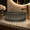 Lavabo de salle de bain circulaire en verre noir clair Glacier 14 "rond | Transparent, noir clair et champagne