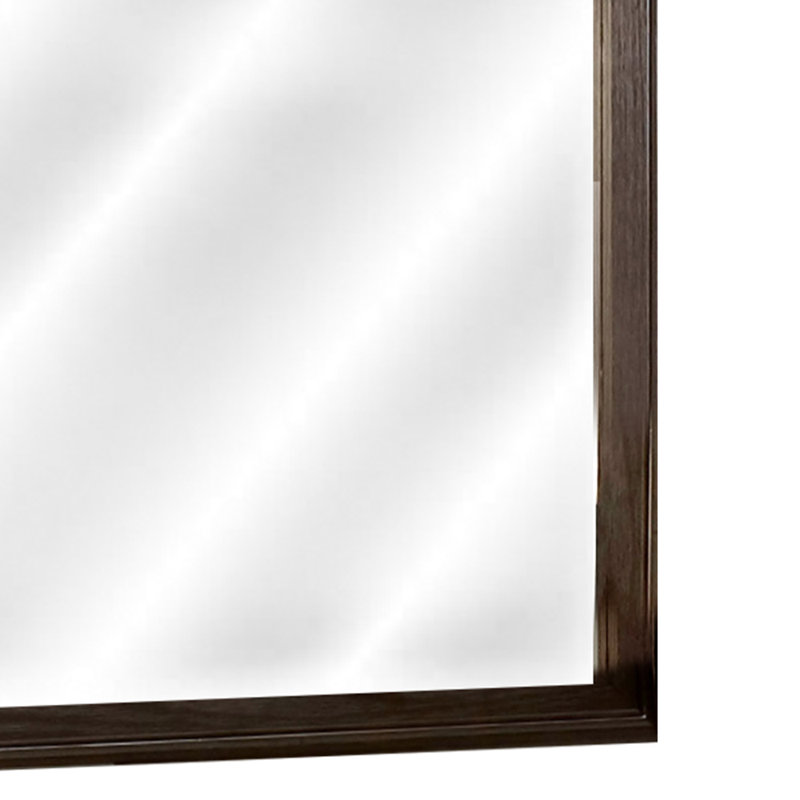 Miroir Apisan 3Mm au fini noyer