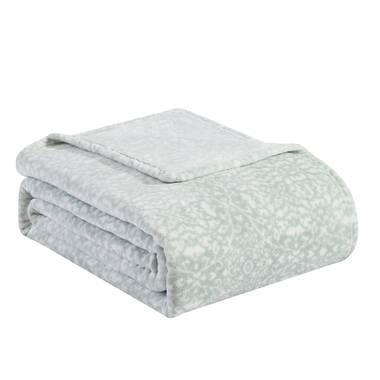 Mainstays Super Soft Fleece Bed Blanket, Gray, Twin/Twin XL