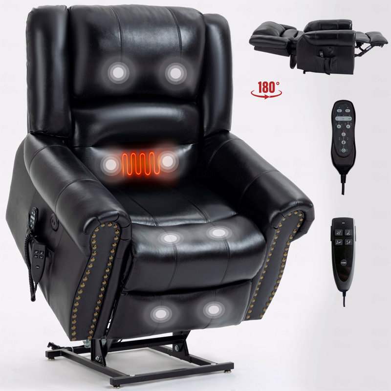 Fauteuil inclinable électrique Power Lift, Noir