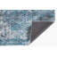Tapis bleu-gris à motif abstrait cubique moderne-765018169