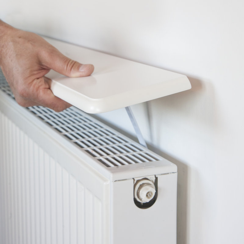 Sylvan Place Easyfit Radiator Shelves, White, 90cm W x 13cm D