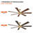 72" 7 - Blade Windmill Large Ceiling Fan without Lights with Remote Control-248772308