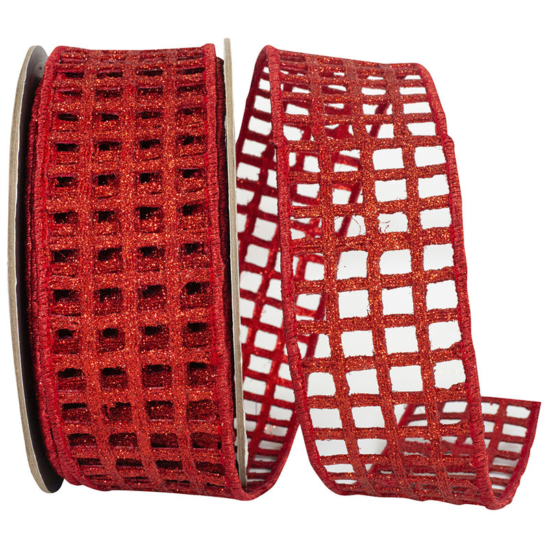 Ribbon, Red, 4" H x 4" W x 4" D