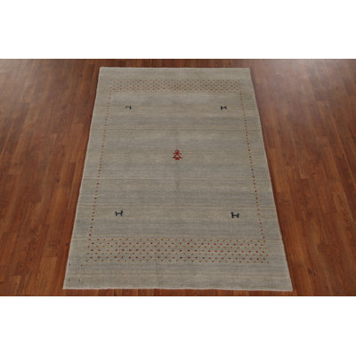 Tribal Gabbeh Indian Handmade Rug 4x6