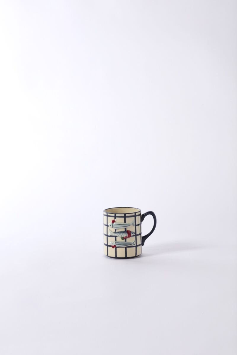 Festive Fish Mug 5"x 3.5"x 4"