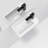 18X10 Rectangular Ceramic Wall Hung Sink with Right Side Faucet Mount
