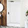 DreamLine DreamStone 34 in. D x 48 in. W Base and Wall Kit in White Traditional Subway Pattern