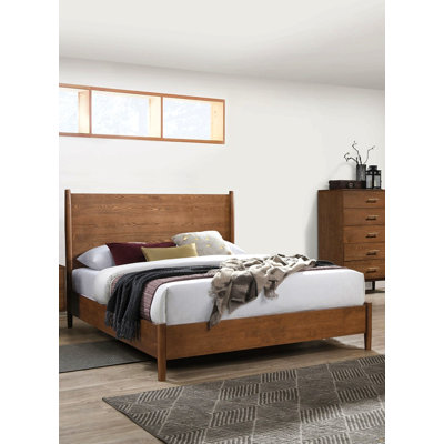 Cadre de lit en bois massif 1Pc