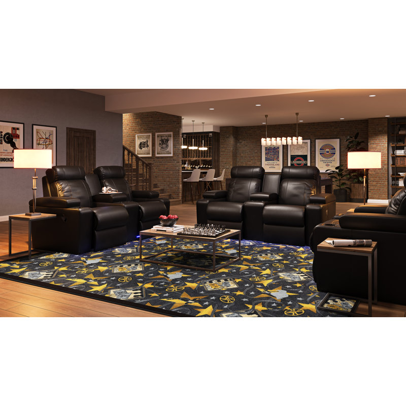 Tapis argenté Gaming and Entertainment, Rectangle 7 pi 8 po x 10 pi 9 po