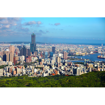 Kaohsiung Skyline - Wrapped Canvas Print