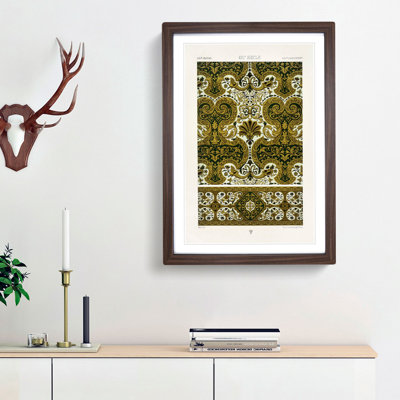 Ornate 17th Century Pattern by Albert Racinet - Picture Frame Painting Print