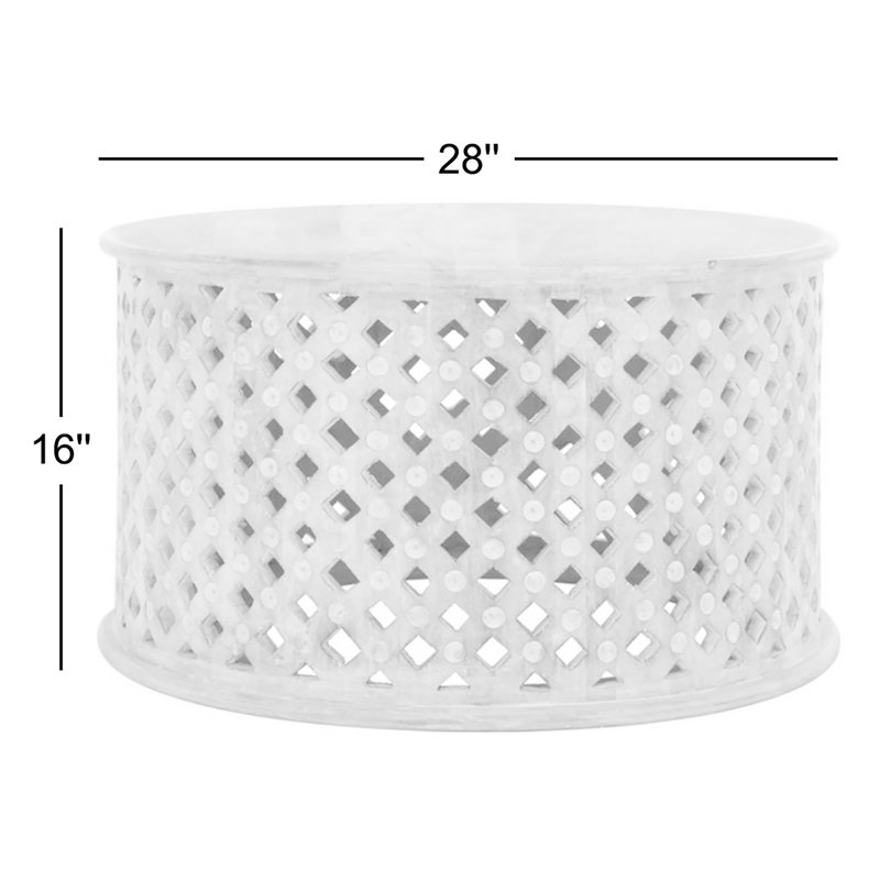 Table basse Maribeth, Blanc brûlé