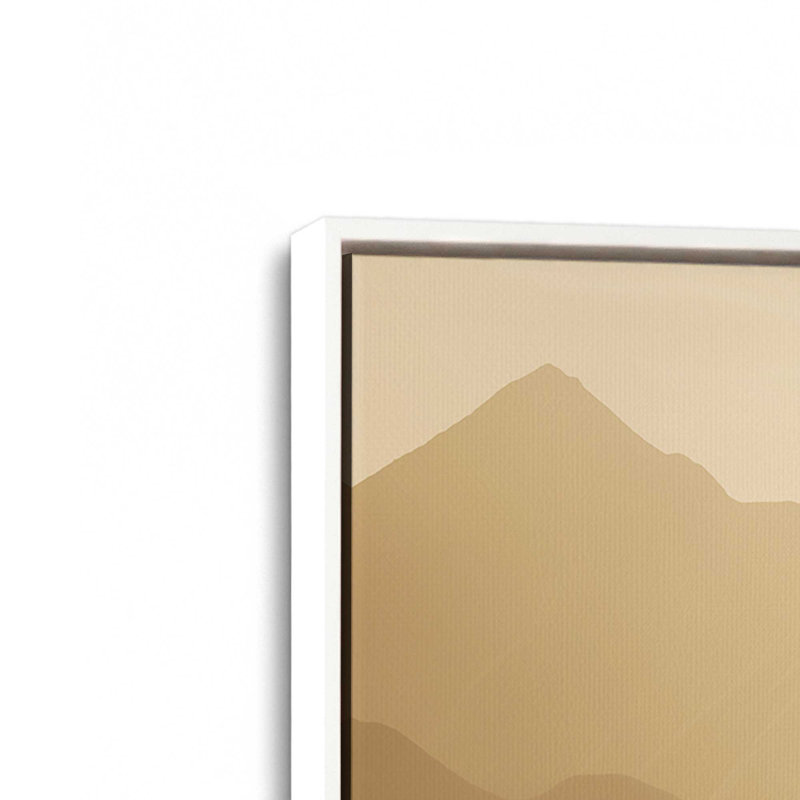 Impression sur toile Peaceful Mountain Drive I, Cadre blanc, H 8,75 po x l 12,75 po x P 1,75 po